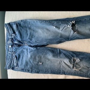 H and m straight ripped jeans